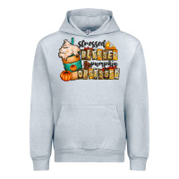 Heather Grey stressed blessed pumpkin obsessed Urban Hoodie - CowhideDigitalArt