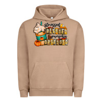 Stressed Blessed Pumpkin Obsessed Urban Hoodie | Teevron
