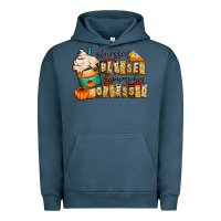 Pigment Midnight Navy stressed blessed pumpkin obsessed Urban Hoodie - CowhideDigitalArt