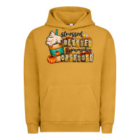 Pigment Peanut Butter stressed blessed pumpkin obsessed Urban Hoodie - CowhideDigitalArt