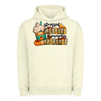 Pigment Pistachio stressed blessed pumpkin obsessed Urban Hoodie - CowhideDigitalArt