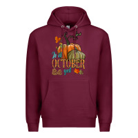 Burgundy is it october yet Premium Hoodie - HRA Design Shop