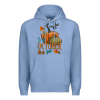 Colony Blue is it october yet Premium Hoodie - HRA Design Shop