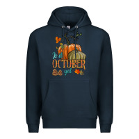 Navy is it october yet Premium Hoodie - HRA Design Shop