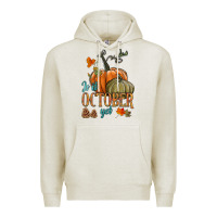 Oatmeal Heather is it october yet Premium Hoodie - HRA Design Shop
