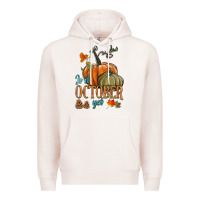 Pale Pink is it october yet Premium Hoodie - HRA Design Shop