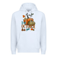 White is it october yet Premium Hoodie - HRA Design Shop
