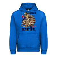 Cobalt America the beautiful 4th of july Urban Hoodie - CowGirlArtShop