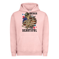 Pigment Salmon America the beautiful 4th of july Urban Hoodie - CowGirlArtShop