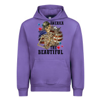 Tulip America the beautiful 4th of july Urban Hoodie - CowGirlArtShop