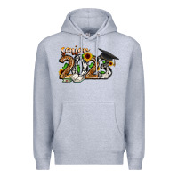 Heather Grey senior 2023 Premium Hoodie - CowhideDigitalArt