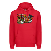 Red senior 2023 Premium Hoodie - CowhideDigitalArt