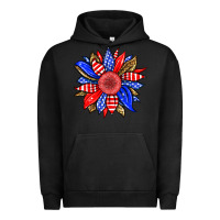 Pigment Black America sunflower Urban Hoodie - Neo Western