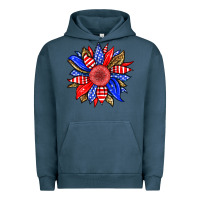 Pigment Midnight Navy America sunflower Urban Hoodie - Neo Western