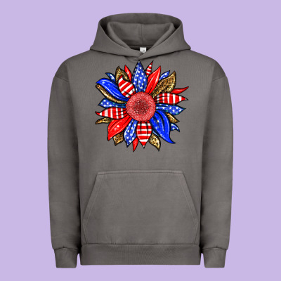 America Sunflower Urban Hoodie Designed By Neo Western