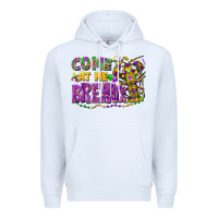 White come at me breaux Premium Hoodie - FaDigitalArtStudio