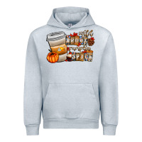 Heather Grey wild about pumpkin spice Urban Hoodie - CowhideDigitalArt