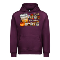 Mauve Wine wild about pumpkin spice Urban Hoodie - CowhideDigitalArt
