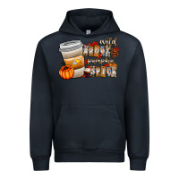 Navy wild about pumpkin spice Urban Hoodie - CowhideDigitalArt