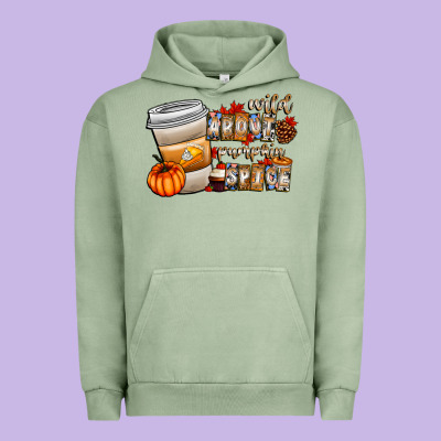 Wild About Pumpkin Spice Urban Hoodie Designed By Cowhidedigitalart