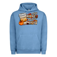 Pigment Pebble Blue wild about pumpkin spice Urban Hoodie - CowhideDigitalArt