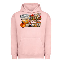 Pigment Salmon wild about pumpkin spice Urban Hoodie - CowhideDigitalArt
