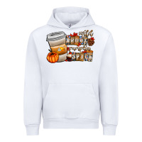 White wild about pumpkin spice Urban Hoodie - CowhideDigitalArt