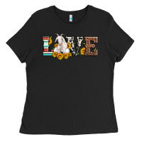 Black love goats serape cowhide leopard goat family Ladies Tee - Artiststas