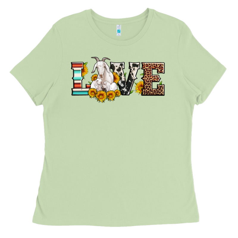 Love Goats Serape Cowhide Leopard Goat Family Ladies Tee by Artiststas | Teevron