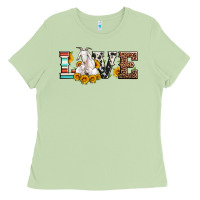 Matcha love goats serape cowhide leopard goat family Ladies Tee - Artiststas