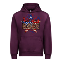 Mauve Wine American babe Urban Hoodie - Neo Western