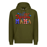 Army Green American mama Premium Hoodie - Neo Western