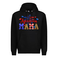 Black American mama Premium Hoodie - Neo Western
