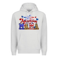 Dove Grey American mama Premium Hoodie - Neo Western