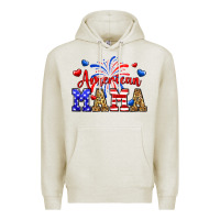 Oatmeal Heather American mama Premium Hoodie - Neo Western