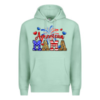 Seafoam American mama Premium Hoodie - Neo Western