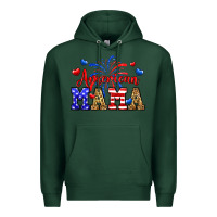 Sports Green American mama Premium Hoodie - Neo Western