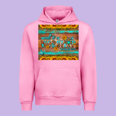 Made To Worship Tumbler Urban Hoodie Designed By Hra Design Shop
