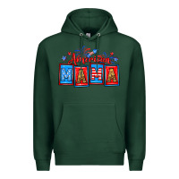 Sports Green American mama Premium Hoodie - Neo Western