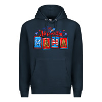 Navy American mama Premium Hoodie - Neo Western