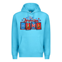 Ocean Blue American mama Premium Hoodie - Neo Western