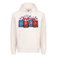 Pale Pink American mama Premium Hoodie - Neo Western