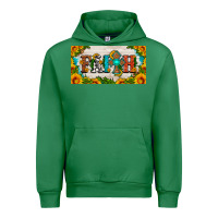 Emerald faith cross and sunflower license plate Urban Hoodie - HRA Design Shop