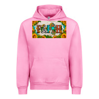 Fuchsia Pink faith cross and sunflower license plate Urban Hoodie - HRA Design Shop