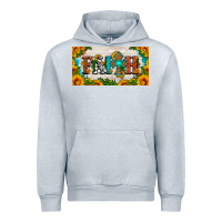 Heather Grey faith cross and sunflower license plate Urban Hoodie - HRA Design Shop