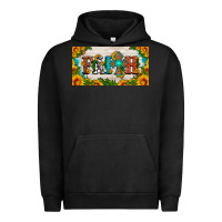 Pigment Black faith cross and sunflower license plate Urban Hoodie - HRA Design Shop