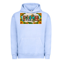 Pigment Grape Ice faith cross and sunflower license plate Urban Hoodie - HRA Design Shop