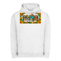 Pigment Lunar Rock faith cross and sunflower license plate Urban Hoodie - HRA Design Shop