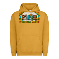Pigment Peanut Butter faith cross and sunflower license plate Urban Hoodie - HRA Design Shop