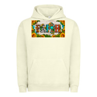 Pigment Pistachio faith cross and sunflower license plate Urban Hoodie - HRA Design Shop